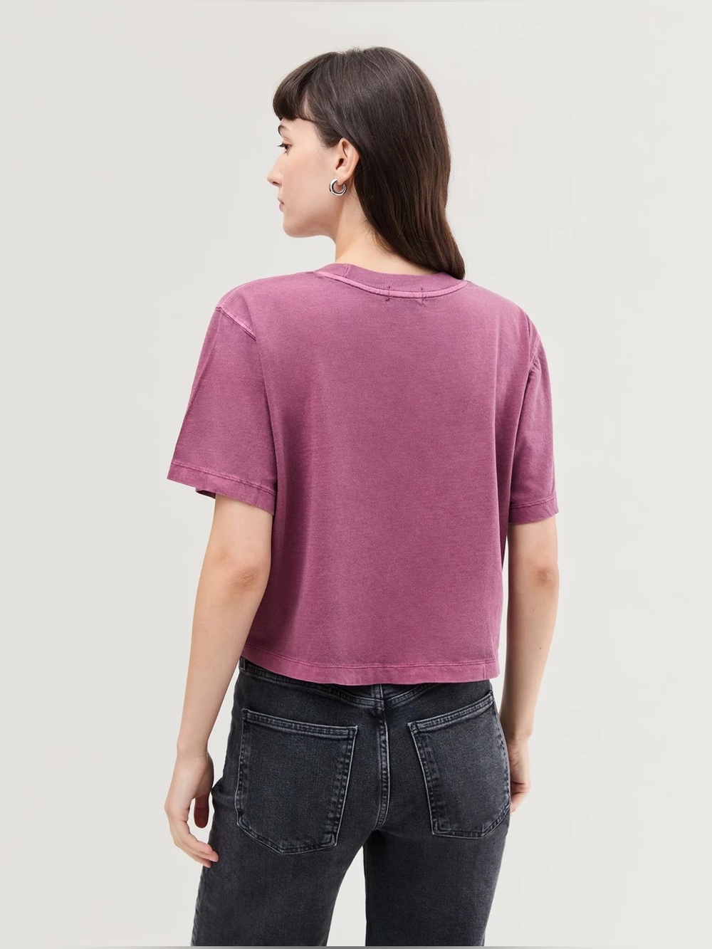 Relaxed Crop Tee - Picture 3 of 5